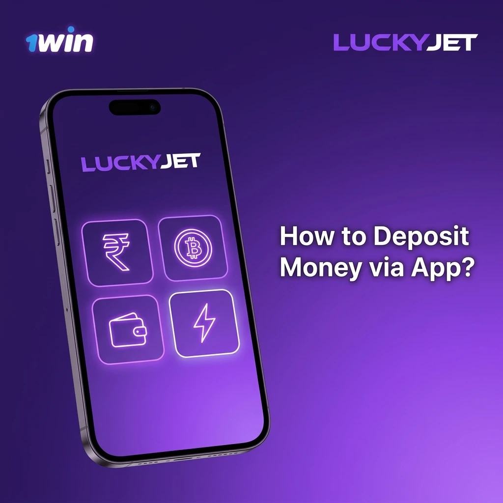 Step-by-step guide to depositing money on 1win app using UPI, PayTM or PhonePe for Lucky Jet betting